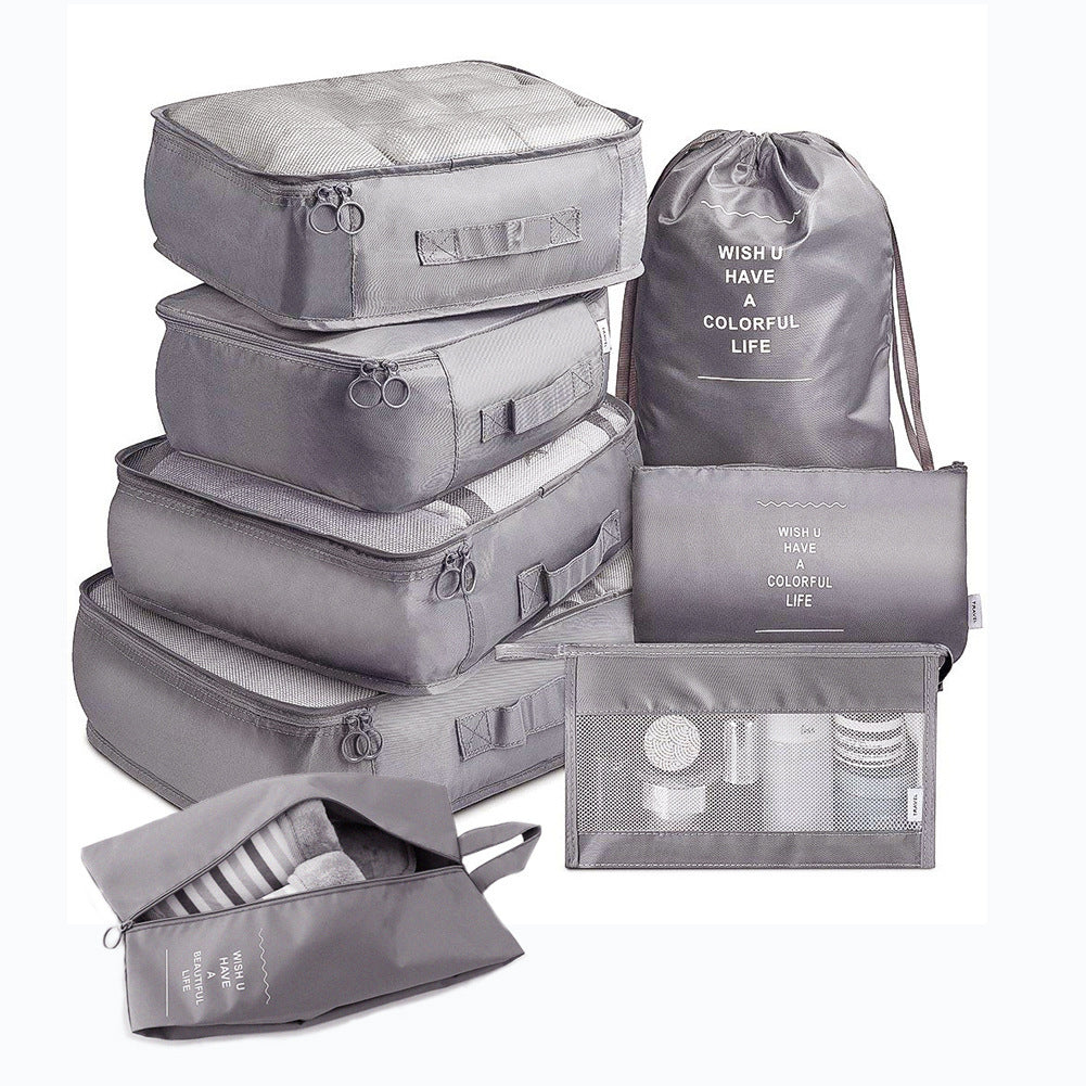 8-Piece Packing Cube Set - Organize Clothes, Shoes & Underwear Effortlessly - Chic Grande