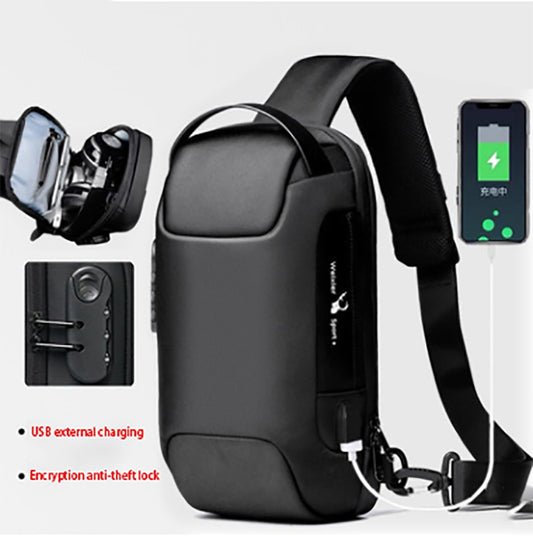 Waterproof USB Anti-Theft Men’s Crossbody Chest Pack for Short Trips - Chic Grande