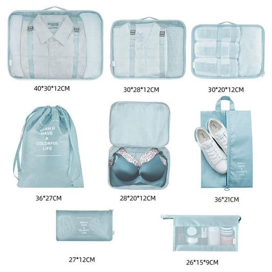 8-Piece Packing Cube Set - Organize Clothes, Shoes & Underwear Effortlessly - Chic Grande