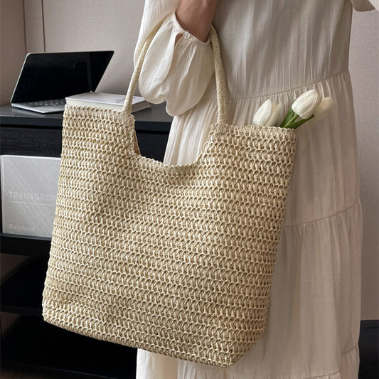 Women’s Fashion Large Capacity Straw Bag – Stylish, Spacious & Essential - Chic Grande