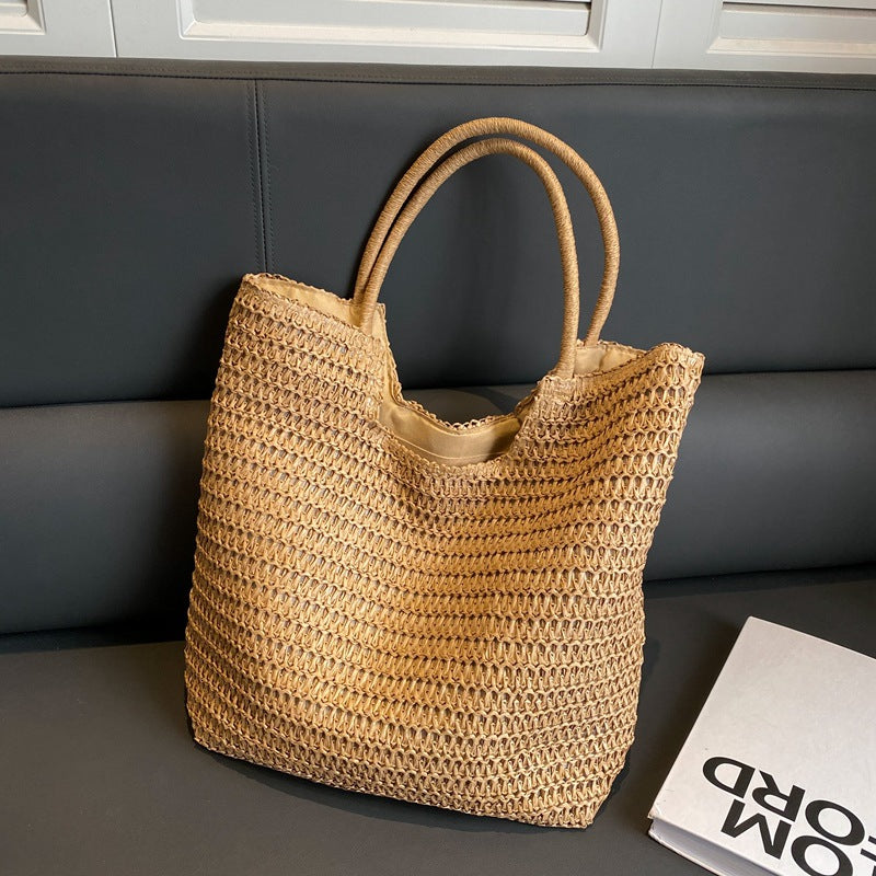 Women’s Fashion Large Capacity Straw Bag – Stylish, Spacious & Essential - Chic Grande